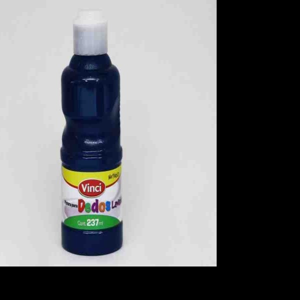 PINTURA DEDOS LAVABLE VINCI 237ML.AZUL E.6